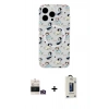 MARSİLYAN™- iPhone 14 Pro Max Kılıf Pusula Form - Siyah Bilvis Hayalet Cam Ekran Koruyucu + Bilvis Titan Kamera Lens - GD