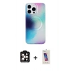 MARSİLYAN™- iPhone 14 Pro Max Kılıf Pusula Form - Siyah Joko 5D Cam + PVD Metal Kamera Lens - TU