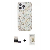 MARSİLYAN™- iPhone 14 Pro Max Kılıf Pusula Form - Siyah Mat Seramik Nano Ekran Koruyucu + Bilvis Titan Kamera Lens - GS