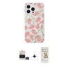 MARSİLYAN™- iPhone 14 Pro Max Kılıf Pusula Form - Siyah Mat Seramik Nano Ekran Koruyucu + Bilvis Titan Kamera Lens - GS