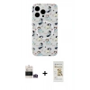 MARSİLYAN™- iPhone 14 Pro Max Kılıf Pusula Form - Siyah Mat Seramik Nano Ekran Koruyucu + Bilvis Titan Kamera Lens - GD