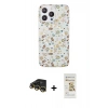 MARSİLYAN™- iPhone 14 Pro Max Kılıf Pusula Form - Siyah Mat Seramik Nano Ekran Koruyucu + Raze Metal Kamera Lens - GD
