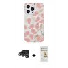 MARSİLYAN™- iPhone 14 Pro Max Kılıf Pusula Form - Siyah Mat Seramik Nano Ekran Koruyucu + Raze Metal Kamera Lens - GS