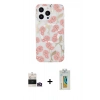 MARSİLYAN™- iPhone 14 Pro Max Kılıf Pusula Form - Siyah Polymer Nano Ekran Koruyucu + Bilvis Titan Kamera Lens - GD