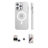 MARSİLYAN™- iPhone 14 Pro Max Kılıf Pusula Minimal Koleksiyonu - Siyah Bilvis 3D Mat Cam Ekran Koruyucu + Bilvis Titan Kamera Lens - DNMR