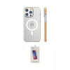 MARSİLYAN™- iPhone 14 Pro Max Kılıf Pusula Minimal Koleksiyonu - Siyah Joko 5D Cam