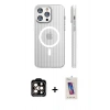 MARSİLYAN™- iPhone 14 Pro Max Kılıf Pusula Minimal Koleksiyonu - Siyah Joko 5D Cam + PVD Metal Kamera Lens - TU