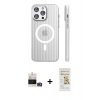 MARSİLYAN™- iPhone 14 Pro Max Kılıf Pusula Minimal Koleksiyonu - Siyah Mat Seramik Nano Ekran Koruyucu + Bilvis Titan Kamera Lens - GD