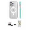 MARSİLYAN™- iPhone 14 Pro Max Kılıf Pusula Minimal Koleksiyonu - Siyah Mat Seramik Nano Ekran Koruyucu + Bilvis Titan Kamera Lens - DNMR