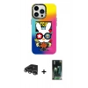 MARSİLYAN™- iPhone 14 Pro Max Kılıf Siluet Çizgi Koleksiyonu - Şeffaf 360 Full Body Arka Koruyucu + Raze Metal Kamera Lens - GS