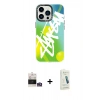 MARSİLYAN™- iPhone 14 Pro Max Kılıf Siluet Çizgi Koleksiyonu - Şeffaf Pasifik Cam Ekran Koruyucu + Bilvis Titan Kamera Lens - GS