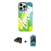 MARSİLYAN™- iPhone 14 Pro Max Kılıf Siluet Çizgi Koleksiyonu - Siyah 18D Cam Ekran Koruyucu + Raze Metal Kamera Lens - GD