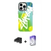 MARSİLYAN™- iPhone 14 Pro Max Kılıf Siluet Çizgi Koleksiyonu - Siyah Bilvis 5in1 3D Magic Cam Ekran Koruyucu + Raze Metal Kamera Lens - GS