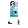 MARSİLYAN™- iPhone 14 Pro Max Kılıf Siluet Çizgi Koleksiyonu - Siyah Bilvis Hayalet Cam Ekran Koruyucu + Bilvis Titan Kamera Lens - SH