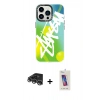 MARSİLYAN™- iPhone 14 Pro Max Kılıf Siluet Çizgi Koleksiyonu - Siyah Joko 5D Cam + Raze Metal Kamera Lens - GS