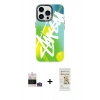 MARSİLYAN™- iPhone 14 Pro Max Kılıf Siluet Çizgi Koleksiyonu - Siyah Mat Seramik Nano Ekran Koruyucu + Bilvis Titan Kamera Lens - GS