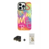 MARSİLYAN™- iPhone 14 Pro Max Kılıf Siluet Çizgi Koleksiyonu - Siyah Mat Seramik Nano Ekran Koruyucu + Raze Metal Kamera Lens - GD