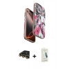 MARSİLYAN™- iPhone 14 Pro Max Kılıf Siluet Doku - Şeffaf Pasifik Cam Ekran Koruyucu + Raze Metal Kamera Lens - GD