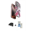 MARSİLYAN™- iPhone 14 Pro Max Kılıf Siluet Doku - Şeffaf Royal Nano Ekran Koruyucu + Raze Metal Kamera Lens - GS