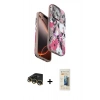 MARSİLYAN™- iPhone 14 Pro Max Kılıf Siluet Doku - Siyah 6D Mat Seramik Hayalet Nano Ekran Koruyucu + Raze Metal Kamera Lens - GD