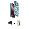 MARSİLYAN™- iPhone 14 Pro Max Kılıf Siluet Doku - Siyah 6D Mat Seramik Hayalet Nano Ekran Koruyucu + Raze Metal Kamera Lens - GS