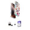MARSİLYAN™- iPhone 14 Pro Max Kılıf Siluet Doku - Siyah Bilvis 5in1 3D Magic Cam Ekran Koruyucu + Bilvis Titan Kamera Lens - GD