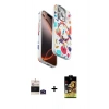 MARSİLYAN™- iPhone 14 Pro Max Kılıf Siluet Doku - Siyah Buffer Cam Ekran Koruyucu + Bilvis Titan Kamera Lens - DNMR