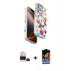 MARSİLYAN™- iPhone 14 Pro Max Kılıf Siluet Doku - Siyah Buffer Hayalet Cam Ekran Koruyucu + Bilvis Titan Kamera Lens - SH