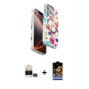 MARSİLYAN™- iPhone 14 Pro Max Kılıf Siluet Doku - Siyah Buffer Hayalet Cam Ekran Koruyucu + Bilvis Titan Kamera Lens - GD