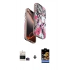 MARSİLYAN™- iPhone 14 Pro Max Kılıf Siluet Doku - Siyah Buffer Hayalet Cam Ekran Koruyucu + Bilvis Titan Kamera Lens - GD