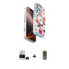 MARSİLYAN™- iPhone 14 Pro Max Kılıf Siluet Doku - Siyah Joko Magic 5D Hayalet Cam + Bilvis Titan Kamera Lens - DNMR