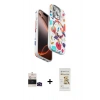 MARSİLYAN™- iPhone 14 Pro Max Kılıf Siluet Doku - Siyah Mat Seramik Nano Ekran Koruyucu + Bilvis Titan Kamera Lens - SH