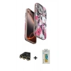 MARSİLYAN™- iPhone 14 Pro Max Kılıf Siluet Doku - Siyah Polymer Nano Ekran Koruyucu + Raze Metal Kamera Lens - GD