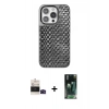 MARSİLYAN™- iPhone 14 Pro Max Kılıf Siluet Form Serisi - Şeffaf 360 Full Body Arka Koruyucu + Bilvis Titan Kamera Lens - SH