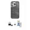 MARSİLYAN™- iPhone 14 Pro Max Kılıf Siluet Form Serisi - Şeffaf Royal Nano Ekran Koruyucu + Bilvis Titan Kamera Lens - GD