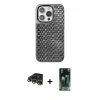 MARSİLYAN™- iPhone 14 Pro Max Kılıf Siluet Form Serisi - Siyah 360 Mat Full Body Arka Koruyucu + Raze Metal Kamera Lens - GD