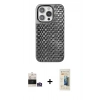 MARSİLYAN™- iPhone 14 Pro Max Kılıf Siluet Form Serisi - Siyah 6D Mat Seramik Hayalet Nano Ekran Koruyucu + Bilvis Titan Kamera Lens - GS