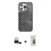 MARSİLYAN™- iPhone 14 Pro Max Kılıf Siluet Form Serisi - Siyah 6D Mat Seramik Hayalet Nano Ekran Koruyucu + Bilvis Titan Kamera Lens - SH