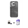 MARSİLYAN™- iPhone 14 Pro Max Kılıf Siluet Form Serisi - Siyah Bilvis 5in1 3D Magic Cam Ekran Koruyucu + Bilvis Titan Kamera Lens - DNMR