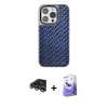 MARSİLYAN™- iPhone 14 Pro Max Kılıf Siluet Form Serisi - Siyah Bilvis 5in1 5D Magic Hayalet Cam Ekran Koruyucu + Raze Metal Kamera Lens - GS