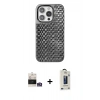MARSİLYAN™- iPhone 14 Pro Max Kılıf Siluet Form Serisi - Siyah Bilvis Hayalet Cam Ekran Koruyucu + Bilvis Titan Kamera Lens - GS