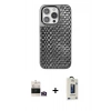 MARSİLYAN™- iPhone 14 Pro Max Kılıf Siluet Form Serisi - Siyah Bilvis Hayalet Cam Ekran Koruyucu + Bilvis Titan Kamera Lens - GD