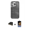 MARSİLYAN™- iPhone 14 Pro Max Kılıf Siluet Form Serisi - Siyah Buffer Hayalet Cam Ekran Koruyucu + Raze Metal Kamera Lens - GD