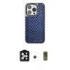 MARSİLYAN™- iPhone 14 Pro Max Kılıf Siluet Form Serisi - Siyah Joko Magic 5D Hayalet Cam + PVD Metal Kamera Lens - TU