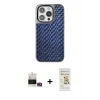 MARSİLYAN™- iPhone 14 Pro Max Kılıf Siluet Form Serisi - Siyah Mat Seramik Nano Ekran Koruyucu + Bilvis Titan Kamera Lens - GD