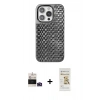 MARSİLYAN™- iPhone 14 Pro Max Kılıf Siluet Form Serisi - Siyah Mat Seramik Nano Ekran Koruyucu + Bilvis Titan Kamera Lens - DNMR