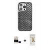 MARSİLYAN™- iPhone 14 Pro Max Kılıf Siluet Form Serisi - Siyah Mat Seramik Nano Ekran Koruyucu + Bilvis Titan Kamera Lens - SH