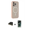 MARSİLYAN™- iPhone 14 Pro Max Kılıf Siluet Işık Koleksiyonu - Şeffaf 360 Full Body Arka Koruyucu + Raze Metal Kamera Lens - GD