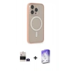 MARSİLYAN™- iPhone 14 Pro Max Kılıf Siluet Işık Koleksiyonu - Siyah Bilvis 5in1 3D Magic Cam Ekran Koruyucu + Bilvis Titan Kamera Lens - DNMR