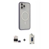 MARSİLYAN™- iPhone 14 Pro Max Kılıf Siluet Işık Koleksiyonu - Siyah Bilvis Hayalet Cam Ekran Koruyucu + Bilvis Titan Kamera Lens - DNMR